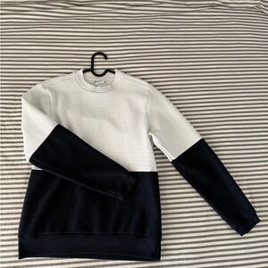 Zara Men's Monochrome Crewneck Sweater
